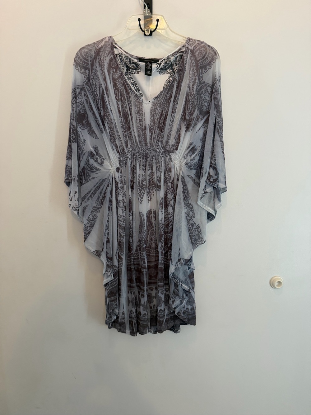 Style & Co. Gray Paisley Dress/Top